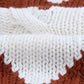 Chevron Cable-Knit V-Neck Tunic Sweater