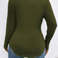 Plus Size V-Neck Long Sleeve T-Shirt