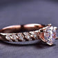 Moissanite 6-Prong Ring