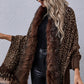 Leopard Fringe Detail Poncho