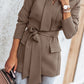 Belted Shawl Collar Blazer