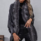 Leopard Fringe Detail Poncho