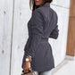 Belted Shawl Collar Blazer