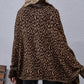 Leopard Fringe Detail Poncho