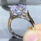5 Carat Moissanite Platinum-Plated Ring