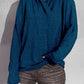 Surplice Dropped Shoulder Long Sleeve Sweater