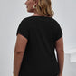 Plus Size Twisted Asymmetrical T-Shirt