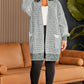 Plus Size Open Front Longline Cardigan