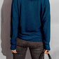 Surplice Dropped Shoulder Long Sleeve Sweater
