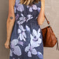 Printed Button Down Sleeveless Magic Dress