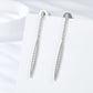 Elegant Moissanite 925 Sterling Silver Drop Earrings
