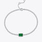1 Carat Lab-Grown Emerald Bracelet