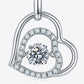 Moissanite Heart Pendant Necklace