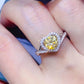 1 Carat Moissanite 925 Sterling Silver Heart Ring