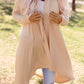 High-Low Open Front Cardigan with Pockets