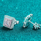 Moissanite Square Stud Earrings