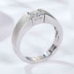 925 Sterling Silver I Carat Moissanite Ring