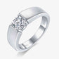 925 Sterling Silver I Carat Moissanite Ring