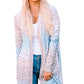 Leopard Gradient Open Front Cardigan