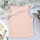 Waffle-Knit Scoop Neck Tank Top