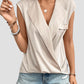 Surplice Neck Sleeveless Tank Top