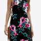 Printed Round Neck Sleeveless Dress with Pockets