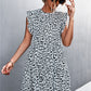 Leopard Round Neck Mini Dress