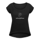 Women's Roll Cuff T-Shirt - black
